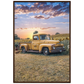 Sunflower Truck Premium Matte Paper Wooden Framed Poster