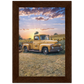 Sunflower Truck Premium Matte Paper Wooden Framed Poster
