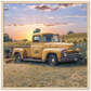 Sunflower Truck Premium Matte Paper Wooden Framed Poster