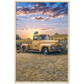Sunflower Truck Premium Matte Paper Wooden Framed Poster