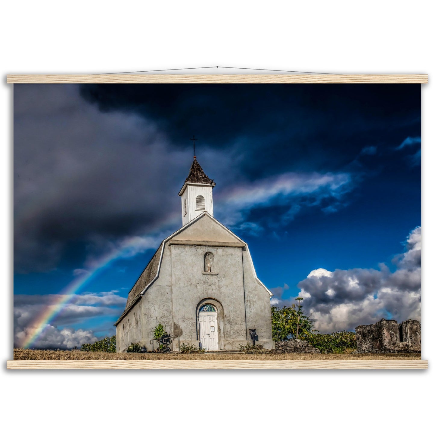 RAINBOW HAWAII Museum-Quality Matte Paper Poster with Hanger
