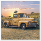 Sunflower Truck Premium Matte Paper Wooden Framed Poster