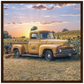 Sunflower Truck Premium Matte Paper Wooden Framed Poster