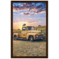 Sunflower Truck Premium Matte Paper Wooden Framed Poster