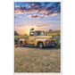Sunflower Truck Premium Matte Paper Wooden Framed Poster