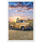 Sunflower Truck Premium Matte Paper Wooden Framed Poster